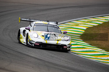 2024-07-13 - 92 MALYKHIN Aliaksandr (kna), STURM Joel (ger), BACHLER Klaus (aut), Manthey Purerxcing, Porsche 911 GT3 R #91, LM GT3, action during the 2024 Rolex 6 Hours of Sao Paulo, 5th round of the 2024 FIA World Endurance Championship, from July 12 to 14, 2024 on the Autódromo José Carlos Pace in Interlagos, Brazil - FIA WEC - 6 HOURS OF SAO PAULO 2024 - ENDURANCE - MOTORS