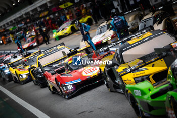 2024-07-13 - 50 FUOCO Antonio (ita), MOLINA Miguel (spa), NIELSEN Nicklas (dnk), Ferrari AF Corse, Ferrari 499P #50, Hypercar, action during the 2024 Rolex 6 Hours of Sao Paulo, 5th round of the 2024 FIA World Endurance Championship, from July 11 to 14, 2024 on the Autódromo José Carlos Pace in Interlagos, Brazil - FIA WEC - 6 HOURS OF SAO PAULO 2024 - ENDURANCE - MOTORS