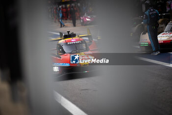 2024-07-13 - 51 PIER GUIDI Alessandro (ita), CALADO James (gbr), GIOVINAZZI Antonio (ita), Ferrari AF Corse, Ferrari 499P #51, Hypercar, action during the 2024 Rolex 6 Hours of Sao Paulo, 5th round of the 2024 FIA World Endurance Championship, from July 11 to 14, 2024 on the Autódromo José Carlos Pace in Interlagos, Brazil - FIA WEC - 6 HOURS OF SAO PAULO 2024 - ENDURANCE - MOTORS