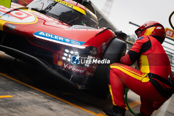 2024-07-13 - 50 FUOCO Antonio (ita), MOLINA Miguel (spa), NIELSEN Nicklas (dnk), Ferrari AF Corse, Ferrari 499P #50, Hypercar, action during the 2024 Rolex 6 Hours of Sao Paulo, 5th round of the 2024 FIA World Endurance Championship, from July 11 to 14, 2024 on the Autódromo José Carlos Pace in Interlagos, Brazil - FIA WEC - 6 HOURS OF SAO PAULO 2024 - ENDURANCE - MOTORS