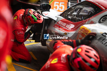 2024-07-13 - 55 HERIAU François (fra), MANN Simon (usa), ROVERA Alessio (ita), Vista AF Corse, Ferrari 296 GT3 #55, LM GT3, action during the 2024 Rolex 6 Hours of Sao Paulo, 5th round of the 2024 FIA World Endurance Championship, from July 11 to 14, 2024 on the Autódromo José Carlos Pace in Interlagos, Brazil - FIA WEC - 6 HOURS OF SAO PAULO 2024 - ENDURANCE - MOTORS