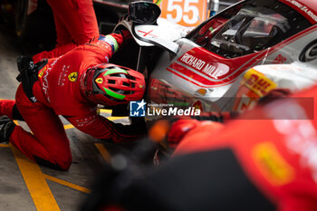 2024-07-13 - 55 HERIAU François (fra), MANN Simon (usa), ROVERA Alessio (ita), Vista AF Corse, Ferrari 296 GT3 #55, LM GT3, action during the 2024 Rolex 6 Hours of Sao Paulo, 5th round of the 2024 FIA World Endurance Championship, from July 11 to 14, 2024 on the Autódromo José Carlos Pace in Interlagos, Brazil - FIA WEC - 6 HOURS OF SAO PAULO 2024 - ENDURANCE - MOTORS