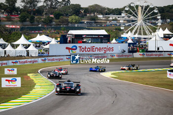 2024-07-14 - start of the race, depart, 07 CONWAY Mike (gbr), KOBAYASHI Kamui (jpn), DE VRIES Nyck (nld), Toyota Gazoo Racing, Toyota GR010 - Hybrid #07, Hypercar, action during the 2024 Rolex 6 Hours of Sao Paulo, 5th round of the 2024 FIA World Endurance Championship, from July 11 to 14, 2024 on the Autódromo José Carlos Pace in Interlagos, Brazil - FIA WEC - 6 HOURS OF SAO PAULO 2024 - ENDURANCE - MOTORS