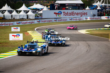 2024-07-14 - 36 VAXIVIERE Matthieu (fra), SCHUMACHER Mick (ger), LAPIERRE Nicolas (fra), Alpine Endurance Team, Alpine A424 #36, Hypercar, action 35 MILESI Charles (fra), HABSBURG-LOTHRINGEN Ferdinand (aut), CHATIN Paul-Loup (fra), Alpine Endurance Team #35, Alpine A424, Hypercar, action during the 2024 Rolex 6 Hours of Sao Paulo, 5th round of the 2024 FIA World Endurance Championship, from July 11 to 14, 2024 on the Autódromo José Carlos Pace in Interlagos, Brazil - FIA WEC - 6 HOURS OF SAO PAULO 2024 - ENDURANCE - MOTORS