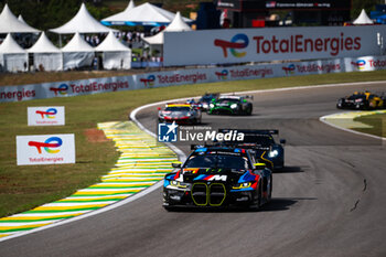 2024-07-14 - 46 MARTIN Maxime (bel), ROSSI Valentino (ita), AL HARTHY Ahmad (omn) Team WRT, BMW M4 GT3 #46, LM GT3, action during the 2024 Rolex 6 Hours of Sao Paulo, 5th round of the 2024 FIA World Endurance Championship, from July 11 to 14, 2024 on the Autódromo José Carlos Pace in Interlagos, Brazil - FIA WEC - 6 HOURS OF SAO PAULO 2024 - ENDURANCE - MOTORS