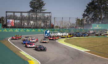 2024-07-14 - start of the race, depart, during the 2024 Rolex 6 Hours of Sao Paulo, 5th round of the 2024 FIA World Endurance Championship, from July 12 to 14, 2024 on the Autódromo José Carlos Pace in Interlagos, Brazil - FIA WEC - 6 HOURS OF SAO PAULO 2024 - ENDURANCE - MOTORS