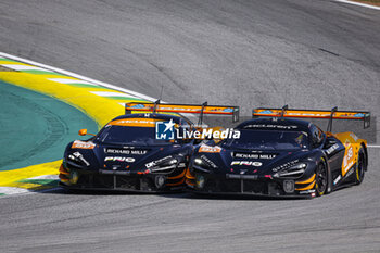 2024-07-14 - 59 SAUCY Grégoire (swi), COTTINGHAM James (gbr), COSTA Nicolas (bra), United Autosports, McLaren 720S GT3 Evo #59, LM GT3, action 95 SATO Marino (jpn), PINO Nico (chl), CAYGILL Josh (gbr), United Autosports, McLaren 720S GT3 Evo #95, LM GT3, action during the 2024 Rolex 6 Hours of Sao Paulo, 5th round of the 2024 FIA World Endurance Championship, from July 12 to 14, 2024 on the Autódromo José Carlos Pace in Interlagos, Brazil - FIA WEC - 6 HOURS OF SAO PAULO 2024 - ENDURANCE - MOTORS