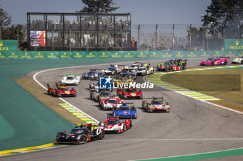 2024-07-14 - start of the race, depart, during the 2024 Rolex 6 Hours of Sao Paulo, 5th round of the 2024 FIA World Endurance Championship, from July 12 to 14, 2024 on the Autódromo José Carlos Pace in Interlagos, Brazil - FIA WEC - 6 HOURS OF SAO PAULO 2024 - ENDURANCE - MOTORS