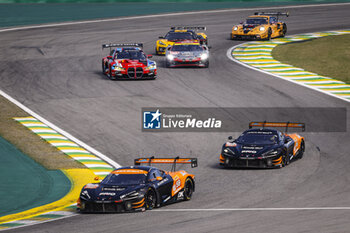 2024-07-14 - 59 SAUCY Grégoire (swi), COTTINGHAM James (gbr), COSTA Nicolas (bra), United Autosports, McLaren 720S GT3 Evo #59, LM GT3, action 95 SATO Marino (jpn), PINO Nico (chl), CAYGILL Josh (gbr), United Autosports, McLaren 720S GT3 Evo #95, LM GT3, action during the 2024 Rolex 6 Hours of Sao Paulo, 5th round of the 2024 FIA World Endurance Championship, from July 12 to 14, 2024 on the Autódromo José Carlos Pace in Interlagos, Brazil - FIA WEC - 6 HOURS OF SAO PAULO 2024 - ENDURANCE - MOTORS