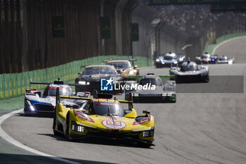 2024-07-14 - 83 KUBICA Robert (pol), SHWARTZMAN Robert (isr), YE Yifei (chn), AF Corse, Ferrari 499P #83, Hypercar, action during the 2024 Rolex 6 Hours of Sao Paulo, 5th round of the 2024 FIA World Endurance Championship, from July 12 to 14, 2024 on the Autódromo José Carlos Pace in Interlagos, Brazil - FIA WEC - 6 HOURS OF SAO PAULO 2024 - ENDURANCE - MOTORS