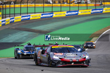 2024-07-14 - 55 HERIAU François (fra), MANN Simon (usa), ROVERA Alessio (ita), Vista AF Corse, Ferrari 296 GT3 #55, LM GT3, action during the 2024 Rolex 6 Hours of Sao Paulo, 5th round of the 2024 FIA World Endurance Championship, from July 12 to 14, 2024 on the Autódromo José Carlos Pace in Interlagos, Brazil - FIA WEC - 6 HOURS OF SAO PAULO 2024 - ENDURANCE - MOTORS