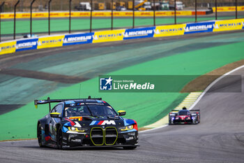 2024-07-14 - 46 MARTIN Maxime (bel), ROSSI Valentino (ita), AL HARTHY Ahmad (omn) Team WRT, BMW M4 GT3 #46, LM GT3, action during the 2024 Rolex 6 Hours of Sao Paulo, 5th round of the 2024 FIA World Endurance Championship, from July 12 to 14, 2024 on the Autódromo José Carlos Pace in Interlagos, Brazil - FIA WEC - 6 HOURS OF SAO PAULO 2024 - ENDURANCE - MOTORS