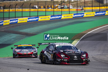 2024-07-14 - 87 LOPEZ José María (arg), KIMURA Takeshi (jpn), MASSON Esteban (fra), Akkodis ASP Team, Lexus RC F GT3 #87, LM GT3, action during the 2024 Rolex 6 Hours of Sao Paulo, 5th round of the 2024 FIA World Endurance Championship, from July 12 to 14, 2024 on the Autódromo José Carlos Pace in Interlagos, Brazil - FIA WEC - 6 HOURS OF SAO PAULO 2024 - ENDURANCE - MOTORS