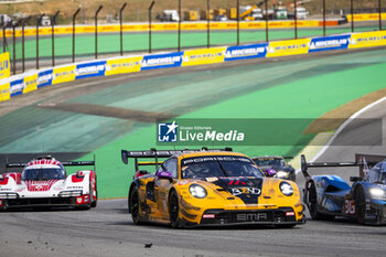 2024-07-14 - 91 LIETZ Richard (aut), SCHURING Morris (nld), SHAHIN Yasser (aus), Manthey EMA, Porsche 911 GT3 R #91, LM GT3, action during the 2024 Rolex 6 Hours of Sao Paulo, 5th round of the 2024 FIA World Endurance Championship, from July 12 to 14, 2024 on the Autódromo José Carlos Pace in Interlagos, Brazil - FIA WEC - 6 HOURS OF SAO PAULO 2024 - ENDURANCE - MOTORS