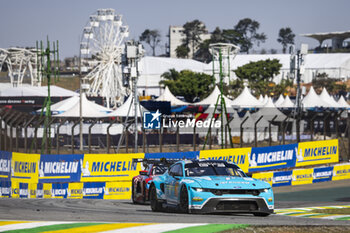 2024-07-14 - 77 BARKER Ben (gbr), HARDWICK Ryan (usa), ROBICHON Zacharie (can), Proton Competition, Ford Mustang GT3 #77, LM GT3, action during the 2024 Rolex 6 Hours of Sao Paulo, 5th round of the 2024 FIA World Endurance Championship, from July 12 to 14, 2024 on the Autódromo José Carlos Pace in Interlagos, Brazil - FIA WEC - 6 HOURS OF SAO PAULO 2024 - ENDURANCE - MOTORS