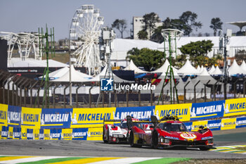 2024-07-14 - 51 PIER GUIDI Alessandro (ita), CALADO James (gbr), GIOVINAZZI Antonio (ita), Ferrari AF Corse, Ferrari 499P #51, Hypercar, action during the 2024 Rolex 6 Hours of Sao Paulo, 5th round of the 2024 FIA World Endurance Championship, from July 12 to 14, 2024 on the Autódromo José Carlos Pace in Interlagos, Brazil - FIA WEC - 6 HOURS OF SAO PAULO 2024 - ENDURANCE - MOTORS