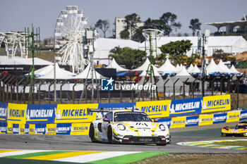 2024-07-14 - 92 MALYKHIN Aliaksandr (kna), STURM Joel (ger), BACHLER Klaus (aut), Manthey Purerxcing, Porsche 911 GT3 R #91, LM GT3, action during the 2024 Rolex 6 Hours of Sao Paulo, 5th round of the 2024 FIA World Endurance Championship, from July 12 to 14, 2024 on the Autódromo José Carlos Pace in Interlagos, Brazil - FIA WEC - 6 HOURS OF SAO PAULO 2024 - ENDURANCE - MOTORS