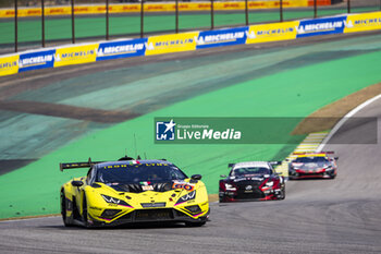 2024-07-14 - 60 SCHIAVONI Claudio (ita), CRESSONI Matteo (ita), PERERA Franck (fra), Iron Lynx, Lamborghini Huracan GT3 Evo2 #60, LM GT3, action during the 2024 Rolex 6 Hours of Sao Paulo, 5th round of the 2024 FIA World Endurance Championship, from July 12 to 14, 2024 on the Autódromo José Carlos Pace in Interlagos, Brazil - FIA WEC - 6 HOURS OF SAO PAULO 2024 - ENDURANCE - MOTORS