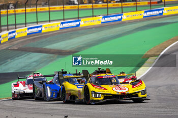 2024-07-14 - 83 KUBICA Robert (pol), SHWARTZMAN Robert (isr), YE Yifei (chn), AF Corse, Ferrari 499P #83, Hypercar, action during the 2024 Rolex 6 Hours of Sao Paulo, 5th round of the 2024 FIA World Endurance Championship, from July 12 to 14, 2024 on the Autódromo José Carlos Pace in Interlagos, Brazil - FIA WEC - 6 HOURS OF SAO PAULO 2024 - ENDURANCE - MOTORS