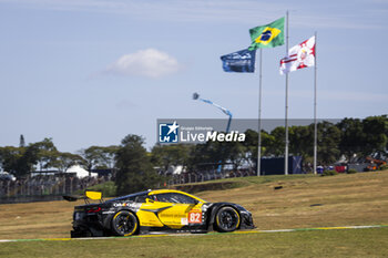 2024-07-14 - 82 JUNCADELLA Daniel (spa), BAUD Sébastien (fra), KOIZUMI Hiroshi (jpn), TF Sport, Corvette Z06 GT3.R #82, LM GT3, action during the 2024 Rolex 6 Hours of Sao Paulo, 5th round of the 2024 FIA World Endurance Championship, from July 12 to 14, 2024 on the Autódromo José Carlos Pace in Interlagos, Brazil - FIA WEC - 6 HOURS OF SAO PAULO 2024 - ENDURANCE - MOTORS