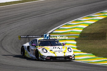 2024-07-14 - 92 MALYKHIN Aliaksandr (kna), STURM Joel (ger), BACHLER Klaus (aut), Manthey Purerxcing, Porsche 911 GT3 R #91, LM GT3, action during the 2024 Rolex 6 Hours of Sao Paulo, 5th round of the 2024 FIA World Endurance Championship, from July 12 to 14, 2024 on the Autódromo José Carlos Pace in Interlagos, Brazil - FIA WEC - 6 HOURS OF SAO PAULO 2024 - ENDURANCE - MOTORS