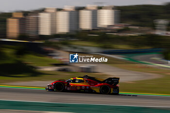 2024-07-14 - 50 FUOCO Antonio (ita), MOLINA Miguel (spa), NIELSEN Nicklas (dnk), Ferrari AF Corse, Ferrari 499P #50, Hypercar, action during the 2024 Rolex 6 Hours of Sao Paulo, 5th round of the 2024 FIA World Endurance Championship, from July 12 to 14, 2024 on the Autódromo José Carlos Pace in Interlagos, Brazil - FIA WEC - 6 HOURS OF SAO PAULO 2024 - ENDURANCE - MOTORS