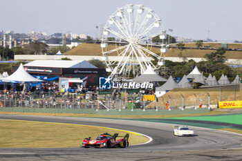 2024-07-14 - 51 PIER GUIDI Alessandro (ita), CALADO James (gbr), GIOVINAZZI Antonio (ita), Ferrari AF Corse, Ferrari 499P #51, Hypercar, action during the 2024 Rolex 6 Hours of Sao Paulo, 5th round of the 2024 FIA World Endurance Championship, from July 12 to 14, 2024 on the Autódromo José Carlos Pace in Interlagos, Brazil - FIA WEC - 6 HOURS OF SAO PAULO 2024 - ENDURANCE - MOTORS