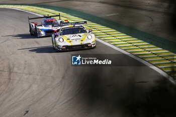 2024-07-14 - 92 MALYKHIN Aliaksandr (kna), STURM Joel (ger), BACHLER Klaus (aut), Manthey Purerxcing, Porsche 911 GT3 R #91, LM GT3, action during the 2024 Rolex 6 Hours of Sao Paulo, 5th round of the 2024 FIA World Endurance Championship, from July 12 to 14, 2024 on the Autódromo José Carlos Pace in Interlagos, Brazil - FIA WEC - 6 HOURS OF SAO PAULO 2024 - ENDURANCE - MOTORS