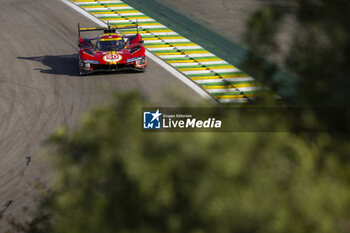 2024-07-14 - 50 FUOCO Antonio (ita), MOLINA Miguel (spa), NIELSEN Nicklas (dnk), Ferrari AF Corse, Ferrari 499P #50, Hypercar, action during the 2024 Rolex 6 Hours of Sao Paulo, 5th round of the 2024 FIA World Endurance Championship, from July 12 to 14, 2024 on the Autódromo José Carlos Pace in Interlagos, Brazil - FIA WEC - 6 HOURS OF SAO PAULO 2024 - ENDURANCE - MOTORS