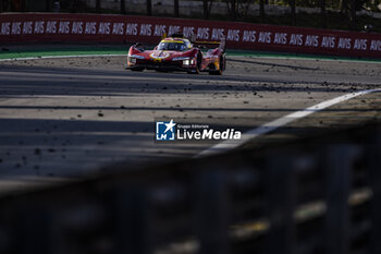 2024-07-14 - 50 FUOCO Antonio (ita), MOLINA Miguel (spa), NIELSEN Nicklas (dnk), Ferrari AF Corse, Ferrari 499P #50, Hypercar, action during the 2024 Rolex 6 Hours of Sao Paulo, 5th round of the 2024 FIA World Endurance Championship, from July 12 to 14, 2024 on the Autódromo José Carlos Pace in Interlagos, Brazil - FIA WEC - 6 HOURS OF SAO PAULO 2024 - ENDURANCE - MOTORS