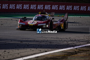 2024-07-14 - 51 PIER GUIDI Alessandro (ita), CALADO James (gbr), GIOVINAZZI Antonio (ita), Ferrari AF Corse, Ferrari 499P #51, Hypercar, action during the 2024 Rolex 6 Hours of Sao Paulo, 5th round of the 2024 FIA World Endurance Championship, from July 12 to 14, 2024 on the Autódromo José Carlos Pace in Interlagos, Brazil - FIA WEC - 6 HOURS OF SAO PAULO 2024 - ENDURANCE - MOTORS