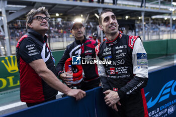 2024-07-14 - BUEMI Sébastien (swi), Toyota Gazoo Racing, Toyota GR010 - Hybrid, celebrating his win during the 2024 Rolex 6 Hours of Sao Paulo, 5th round of the 2024 FIA World Endurance Championship, from July 12 to 14, 2024 on the Autódromo José Carlos Pace in Interlagos, Brazil - FIA WEC - 6 HOURS OF SAO PAULO 2024 - ENDURANCE - MOTORS