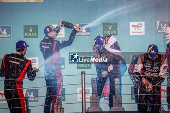 2024-07-14 - 05 CAMPBELL Matt (aus), CHRISTENSEN Michael (dnk), MAKOWIECKI Frédéric (fra), Porsche Penske Motorsport, Porsche 963 #05, Hypercar, podium, portrait during the 2024 Rolex 6 Hours of Sao Paulo, 5th round of the 2024 FIA World Endurance Championship, from July 12 to 14, 2024 on the Autódromo José Carlos Pace in Interlagos, Brazil - FIA WEC - 6 HOURS OF SAO PAULO 2024 - ENDURANCE - MOTORS