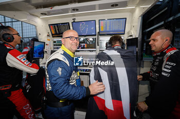 2024-07-14 - michelin engineer, portrait, 08 BUEMI Sébastien (swi), HARTLEY Brendon (nzl), HIRAKAWA Ryo (jpn), Toyota Gazoo Racing, Toyota GR010 - Hybrid #08, Hypercar, podium, portrait during the 2024 Rolex 6 Hours of Sao Paulo, 5th round of the 2024 FIA World Endurance Championship, from July 12 to 14, 2024 on the Autódromo José Carlos Pace in Interlagos, Brazil - FIA WEC - 6 HOURS OF SAO PAULO 2024 - ENDURANCE - MOTORS