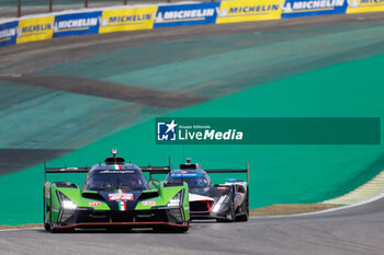 2024-07-14 - 63 BORTOLOTTI Mirko (ita), MORTARA Edoardo (swi), KVYAT Daniil (ita), Lamborghini Iron Lynx, Lamborghini SC63 #63, Hypercar, action during the 2024 Rolex 6 Hours of Sao Paulo, 5th round of the 2024 FIA World Endurance Championship, from July 12 to 14, 2024 on the Autódromo José Carlos Pace in Interlagos, Brazil - FIA WEC - 6 HOURS OF SAO PAULO 2024 - ENDURANCE - MOTORS