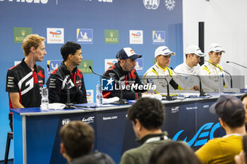 2024-07-14 - Post Race Press Conference, BUEMI Sébastien (swi), Toyota Gazoo Racing, Toyota GR010 - Hybrid, portrait during the 2024 Rolex 6 Hours of Sao Paulo, 5th round of the 2024 FIA World Endurance Championship, from July 12 to 14, 2024 on the Autódromo José Carlos Pace in Interlagos, Brazil - FIA WEC - 6 HOURS OF SAO PAULO 2024 - ENDURANCE - MOTORS