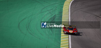 2024-07-14 - 51 PIER GUIDI Alessandro (ita), CALADO James (gbr), GIOVINAZZI Antonio (ita), Ferrari AF Corse, Ferrari 499P #51, Hypercar, action during the 2024 Rolex 6 Hours of Sao Paulo, 5th round of the 2024 FIA World Endurance Championship, from July 12 to 14, 2024 on the Autódromo José Carlos Pace in Interlagos, Brazil - FIA WEC - 6 HOURS OF SAO PAULO 2024 - ENDURANCE - MOTORS