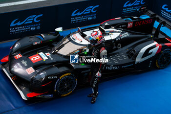 2024-07-14 - BUEMI Sébastien (swi), Toyota Gazoo Racing, Toyota GR010 - Hybrid, portrait, Parc Ferme during the 2024 Rolex 6 Hours of Sao Paulo, 5th round of the 2024 FIA World Endurance Championship, from July 12 to 14, 2024 on the Autódromo José Carlos Pace in Interlagos, Brazil - FIA WEC - 6 HOURS OF SAO PAULO 2024 - ENDURANCE - MOTORS