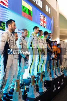 2024-07-14 - MALYKHIN Aliaksandr (kna), Manthey Purerxcing, Porsche 911 GT3 R, portrait, podium during the 2024 Rolex 6 Hours of Sao Paulo, 5th round of the 2024 FIA World Endurance Championship, from July 12 to 14, 2024 on the Autódromo José Carlos Pace in Interlagos, Brazil - FIA WEC - 6 HOURS OF SAO PAULO 2024 - ENDURANCE - MOTORS