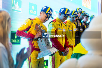 2024-07-14 - YE Yifei (chn), AF Corse, Ferrari 499P, portrait, podium during the 2024 Rolex 6 Hours of Sao Paulo, 5th round of the 2024 FIA World Endurance Championship, from July 12 to 14, 2024 on the Autódromo José Carlos Pace in Interlagos, Brazil - FIA WEC - 6 HOURS OF SAO PAULO 2024 - ENDURANCE - MOTORS