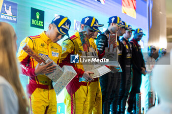 2024-07-14 - SHWARTZMAN Robert (isr), AF Corse, Ferrari 499P, portrait podium during the 2024 Rolex 6 Hours of Sao Paulo, 5th round of the 2024 FIA World Endurance Championship, from July 12 to 14, 2024 on the Autódromo José Carlos Pace in Interlagos, Brazil - FIA WEC - 6 HOURS OF SAO PAULO 2024 - ENDURANCE - MOTORS