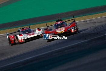 2024-07-14 - 51 PIER GUIDI Alessandro (ita), CALADO James (gbr), GIOVINAZZI Antonio (ita), Ferrari AF Corse, Ferrari 499P #51, Hypercar, action during the 2024 Rolex 6 Hours of Sao Paulo, 5th round of the 2024 FIA World Endurance Championship, from July 12 to 14, 2024 on the Autódromo José Carlos Pace in Interlagos, Brazil - FIA WEC - 6 HOURS OF SAO PAULO 2024 - ENDURANCE - MOTORS