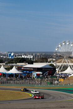 2024-07-14 - 51 PIER GUIDI Alessandro (ita), CALADO James (gbr), GIOVINAZZI Antonio (ita), Ferrari AF Corse, Ferrari 499P #51, Hypercar, action during the 2024 Rolex 6 Hours of Sao Paulo, 5th round of the 2024 FIA World Endurance Championship, from July 12 to 14, 2024 on the Autódromo José Carlos Pace in Interlagos, Brazil - FIA WEC - 6 HOURS OF SAO PAULO 2024 - ENDURANCE - MOTORS