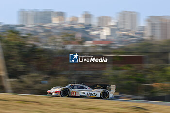 2024-07-14 - 12 STEVENS Will (gbr), NATO Norman (fra), ILOTT Callum (gbr), Hertz Team Jota, Porsche 963 #12, Hypercar, action during the 2024 Rolex 6 Hours of Sao Paulo, 5th round of the 2024 FIA World Endurance Championship, from July 12 to 14, 2024 on the Autódromo José Carlos Pace in Interlagos, Brazil - FIA WEC - 6 HOURS OF SAO PAULO 2024 - ENDURANCE - MOTORS