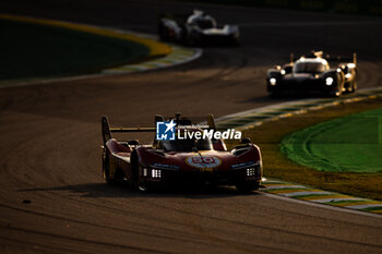 2024-07-14 - 50 FUOCO Antonio (ita), MOLINA Miguel (spa), NIELSEN Nicklas (dnk), Ferrari AF Corse, Ferrari 499P #50, Hypercar, action during the 2024 Rolex 6 Hours of Sao Paulo, 5th round of the 2024 FIA World Endurance Championship, from July 12 to 14, 2024 on the Autódromo José Carlos Pace in Interlagos, Brazil - FIA WEC - 6 HOURS OF SAO PAULO 2024 - ENDURANCE - MOTORS