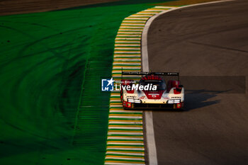 2024-07-14 - 05 CAMPBELL Matt (aus), CHRISTENSEN Michael (dnk), MAKOWIECKI Frédéric (fra), Porsche Penske Motorsport, Porsche 963 #05, Hypercar, action during the 2024 Rolex 6 Hours of Sao Paulo, 5th round of the 2024 FIA World Endurance Championship, from July 12 to 14, 2024 on the Autódromo José Carlos Pace in Interlagos, Brazil - FIA WEC - 6 HOURS OF SAO PAULO 2024 - ENDURANCE - MOTORS