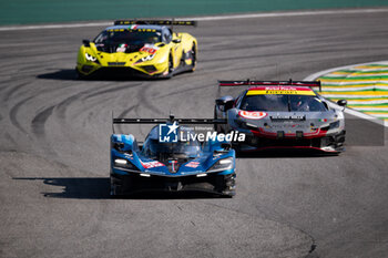 2024-07-14 - 36 VAXIVIERE Matthieu (fra), SCHUMACHER Mick (ger), LAPIERRE Nicolas (fra), Alpine Endurance Team, Alpine A424 #36, action during the 2024 Rolex 6 Hours of Sao Paulo, 5th round of the 2024 FIA World Endurance Championship, from July 11 to 14, 2024 on the Autódromo José Carlos Pace in Interlagos, Brazil - FIA WEC - 6 HOURS OF SAO PAULO 2024 - ENDURANCE - MOTORS