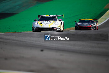 2024-07-14 - 92 MALYKHIN Aliaksandr (kna), STURM Joel (ger), BACHLER Klaus (aut), Manthey Purerxcing, Porsche 911 GT3 R #91, action during the 2024 Rolex 6 Hours of Sao Paulo, 5th round of the 2024 FIA World Endurance Championship, from July 11 to 14, 2024 on the Autódromo José Carlos Pace in Interlagos, Brazil - FIA WEC - 6 HOURS OF SAO PAULO 2024 - ENDURANCE - MOTORS