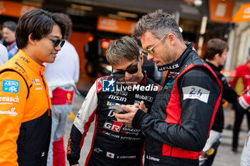 2024-07-14 - LOTTERER André (ger), Porsche Penske Motorsport, Porsche 936, portrait, KOBAYASHI Kamui (jpn), Toyota Gazoo Racing, Toyota GR010 - Hybrid, portrait, SATO Marino (jpn), United Autosports, McLaren 720S GT3 Evo, portrait during the 2024 Rolex 6 Hours of Sao Paulo, 5th round of the 2024 FIA World Endurance Championship, from July 12 to 14, 2024 on the Autódromo José Carlos Pace in Interlagos, Brazil - FIA WEC - 6 HOURS OF SAO PAULO 2024 - ENDURANCE - MOTORS