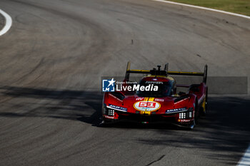 2024-07-14 - 51 PIER GUIDI Alessandro (ita), CALADO James (gbr), GIOVINAZZI Antonio (ita), Ferrari AF Corse, Ferrari 499P #51, Hypercar, action during the 2024 Rolex 6 Hours of Sao Paulo, 5th round of the 2024 FIA World Endurance Championship, from July 12 to 14, 2024 on the Autódromo José Carlos Pace in Interlagos, Brazil - FIA WEC - 6 HOURS OF SAO PAULO 2024 - ENDURANCE - MOTORS